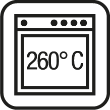 Ovnfast op til 260° C